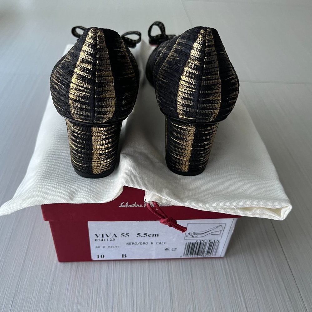 Metallic bow pumps - Picture 4 of 16